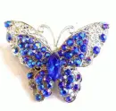 BLUE CRYSTAL BUTTERFLLY