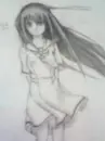 Anime School Girl Draw By Hand