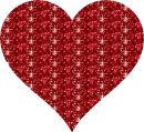 red glitter heart