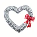 GLISTENING SHIMMERING DIAMOND HEART