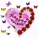 HAPPY VALENTINE RUBY HEART