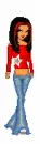 Red star doll