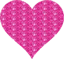 pink glitter heart