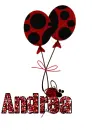 Lady Bug with balloons - Andrea