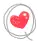 heart bubble