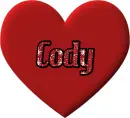 HEART WITH NAME CODY