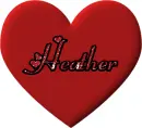 HEART WITH NAME HEATHER