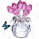 CRYSTAL ROSE VASE