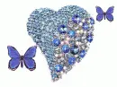 BLUE CRYSTAL HEART