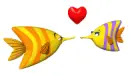 kissing fish