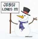 Snowman - Jessi loves it