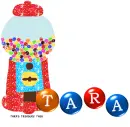 gumballs and candy Tara