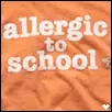 allergic to school