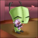gir loves his piggy