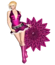 Woman sitting on Starflower