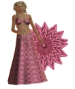 Woman stands on starflower
