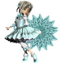 Woman stands on starflower