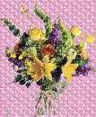 SPARKLING FLORAL VASE