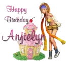 HAPPY BIRTHDAY cup cake bunny Anjielyn
