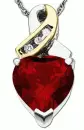 GLISTENING RUBY HEART