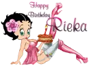 Betty Boop HAPPY BIRTHDAY Rieka