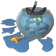 cat and fish bowl