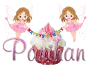 cute angels happy birthday cup cake Parihan