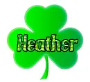CLOVER WITH THE NAME HEATHER