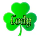 CLOVER WITH THE NAME CODY