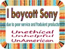 I boycott Sony