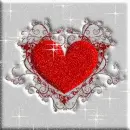GLITTERY LOVE HEART