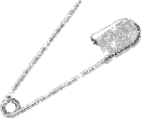 Glittery Safety Pin