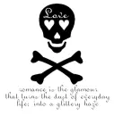 skull w/ quote