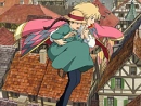 Howl showing sophie how to fly with him