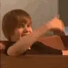 justin bieber gives u thumbs up