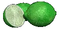 fresh cut limes