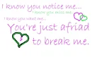 Your just afraid....