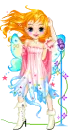 blue background fairy