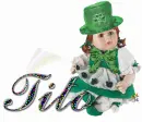 st. patrick rainbow cute doll
