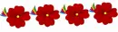 red flowers