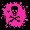 cute pink skull
