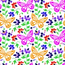 seamless glitter butterfly spring background