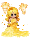 Girl with lots of yellow.