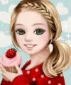 girl with cupcake