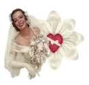 Woman on flower