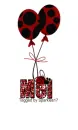 Lady Bug with balloons - Mel