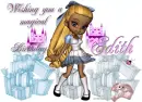 Wishing you a happy birthday-Edith