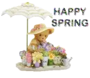 happy spring cute bear