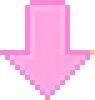 Pink Giant Arrow Pointing Down