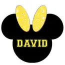 Mickey Head With The Name David